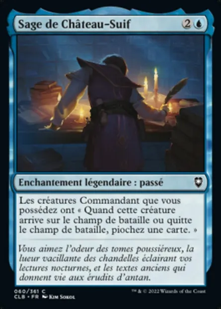 Sage de Château-Suif, carte Magic CLB 60 — extension Commander Légendes : la bataille de la Porte de Baldur