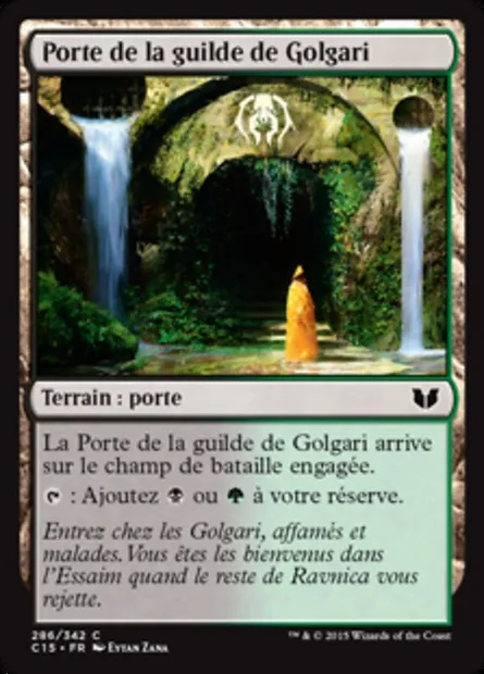 Porte de la guilde de Golgari, carte Magic C15 286 — extension Commander 2015