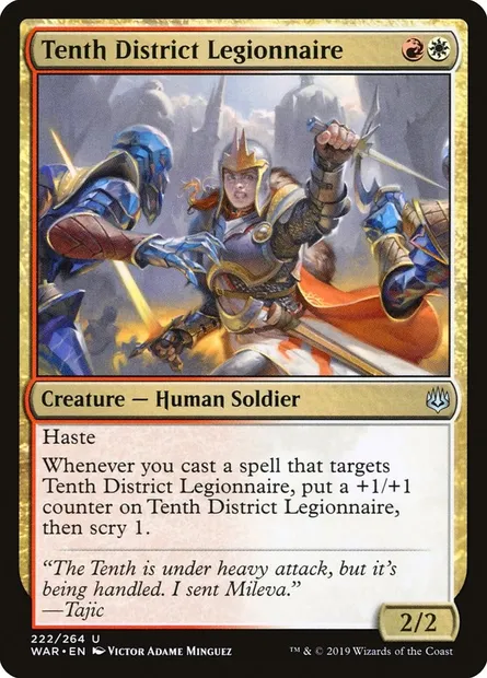 Tenth District Legionnaire, Magic card WAR 222 — War of the Spark set