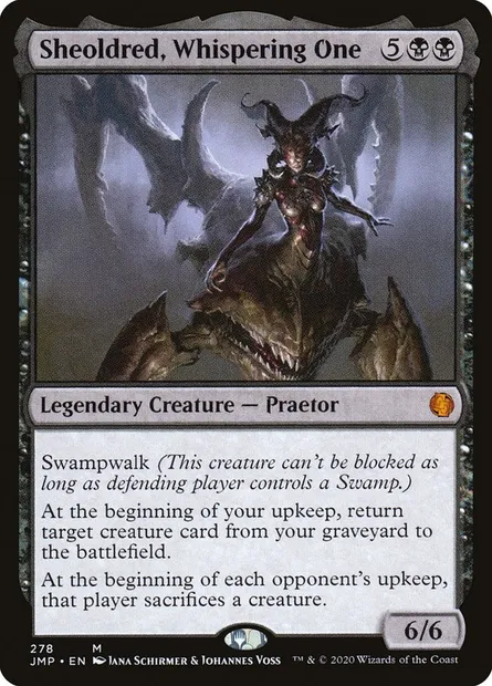 Sheoldred, Whispering One, Magic card JMP 278 — Jumpstart set
