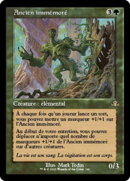 Ancien immémoré, carte Magic DMR 341 — extension Dominaria Remastered