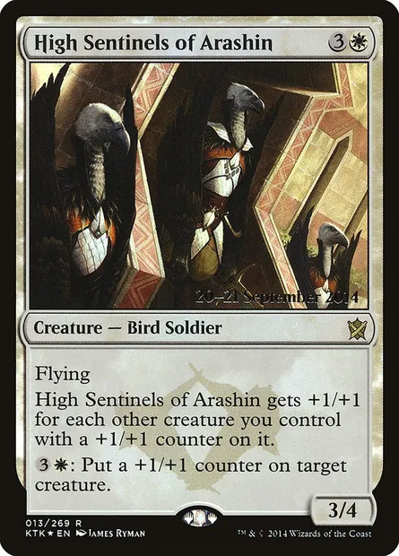High Sentinels of Arashin, Magic card PKTK 13s — Khans of Tarkir Promos set