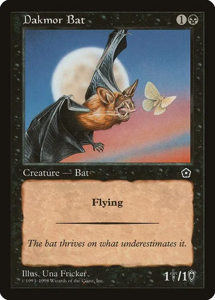 Dakmor Bat, Magic card P02 68 — Portal Second Age set