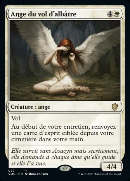 Ange du vol d'albâtre, carte Magic VOC 77 — extension Crimson Vow Commander