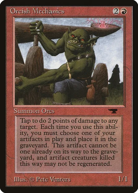 Orcish Mechanics, Magic card ATQ 27 — Antiquities set