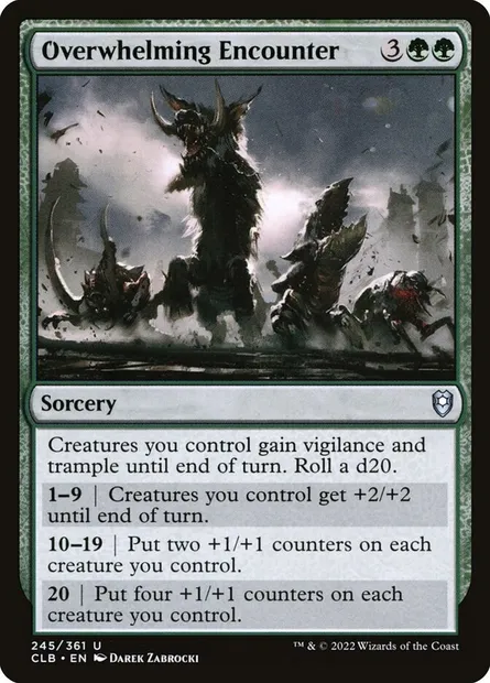 Overwhelming Encounter, Magic card CLB 245 — Commander Legends: Battle for Baldur's Gate set