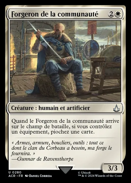 Forgeron de la communauté, carte Magic ACR 280 — extension Assassin's Creed