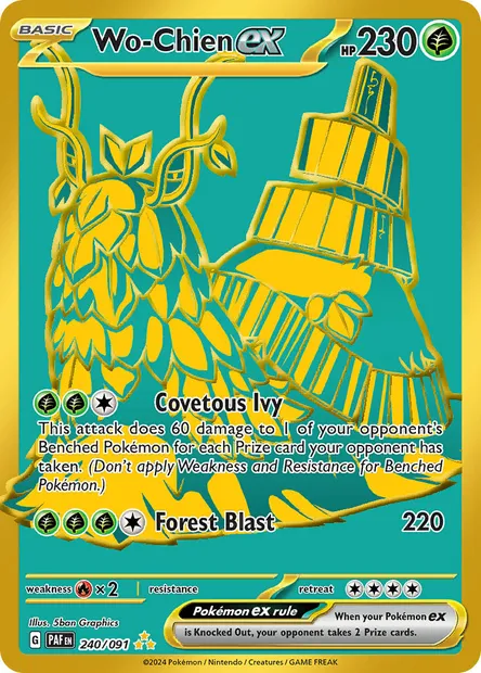 Wo-Chien ex, Pokémon card PAF 240 — Paldean Fates set