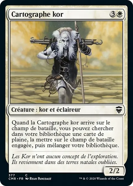Cartographe kor, carte Magic CMR 377 — extension Commander Legends