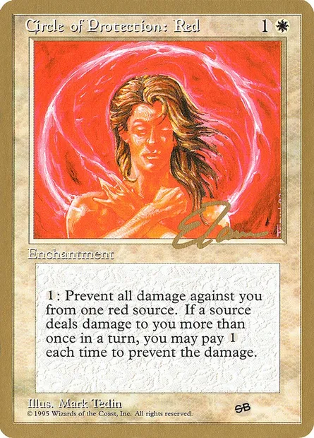 Circle of Protection: Red, Magic card PTC et17sb — Pro Tour Collector Set set