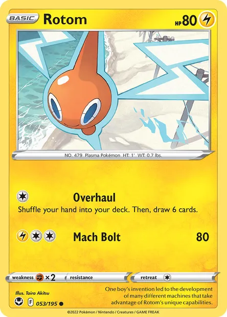 Rotom, Pokémon card SIT 053 — Silver Tempest set