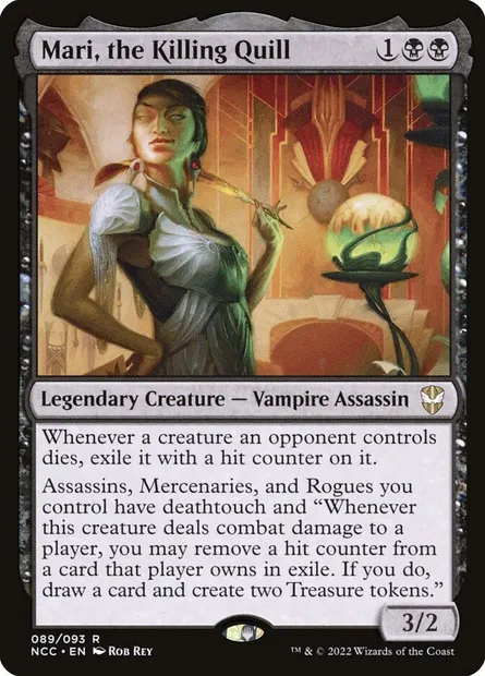 Mari, the Killing Quill, Magic card NCC 89 — New Capenna Commander set