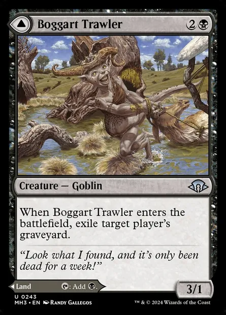 Boggart Trawler // Boggart Bog, Magic card MH3 243 — Modern Horizons 3 set