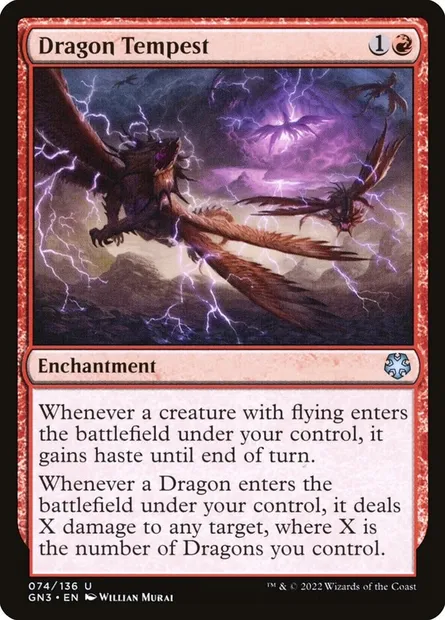 Dragon Tempest, Magic card GN3 74 — Game Night: Free-for-All set