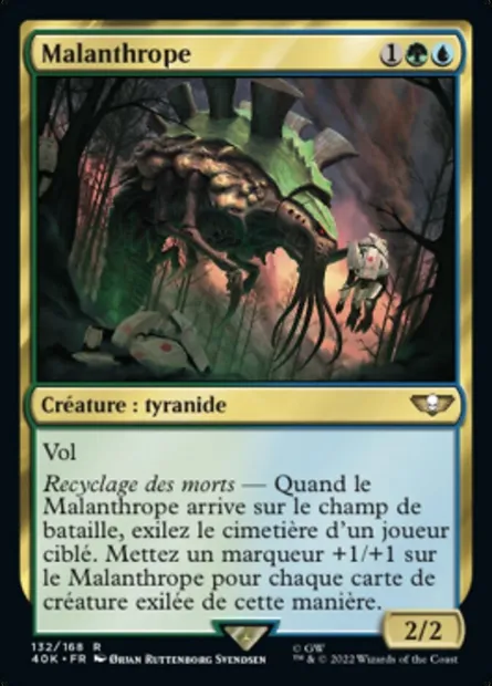 Malanthrope, carte Magic 40K 132 — extension Warhammer 40,000 Commander