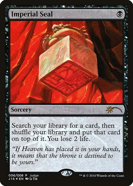 Sceau impérial, carte Magic J16 6 — extension Judge Gift Cards 2016