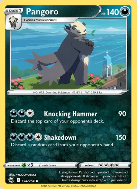 Pangoro, Pokémon card FST 174 — Fusion Strike set