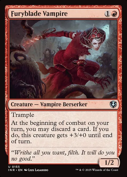 Furyblade Vampire, Magic card INR 155 — Innistrad Remastered set
