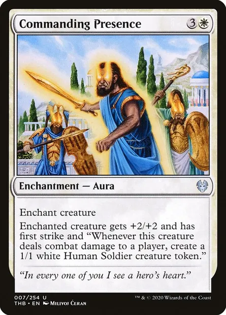 Commanding Presence, Magic card THB 7 — Theros Beyond Death set