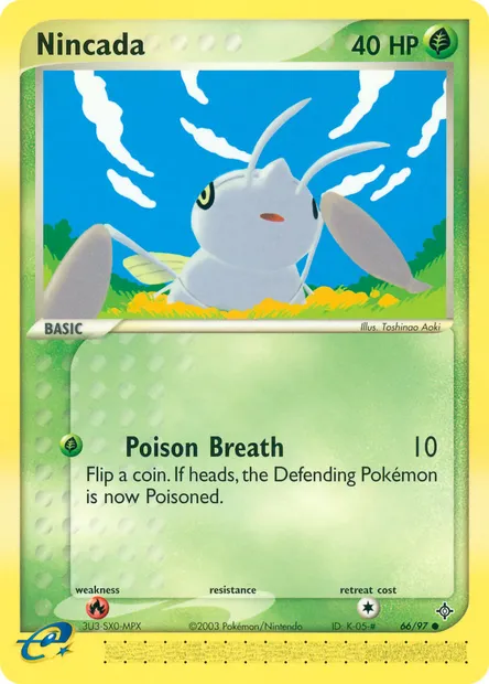 Nincada, Pokémon card DR 66 — Dragon set