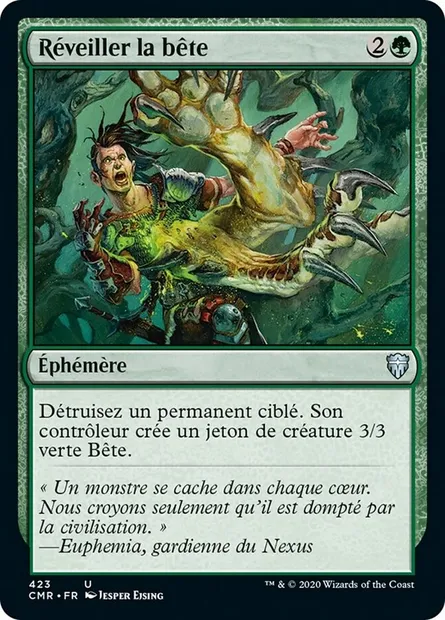 Réveiller la bête, carte Magic CMR 423 — extension Commander Legends