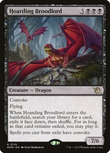 Hoarding Broodlord, Magic card MOM 110 — March of the Machine set