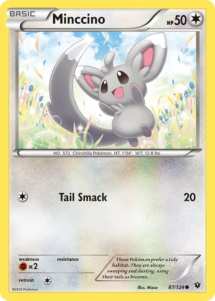 Minccino, Pokémon card FCO 87 — Fates Collide set