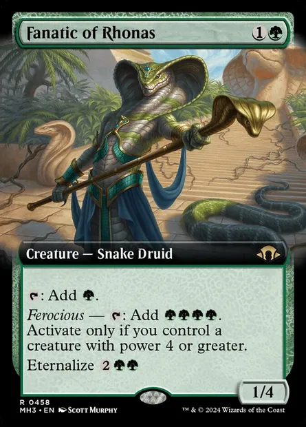 Fanatic of Rhonas, Magic card MH3 458 — Modern Horizons 3 set