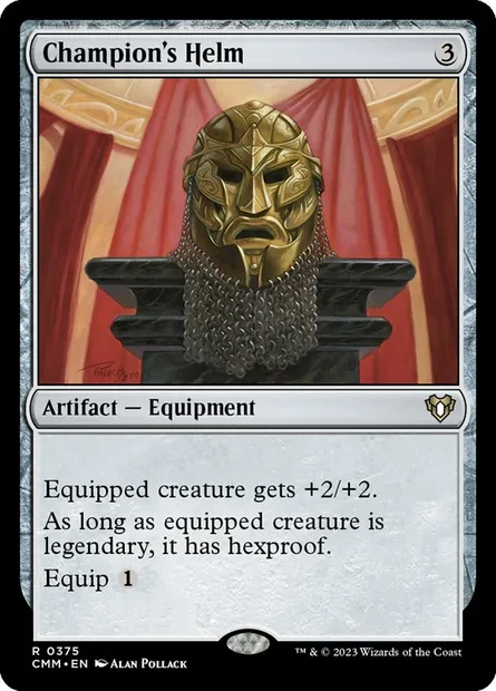 Champion's Helm, Magic card CMM 375 — Commander Masters set