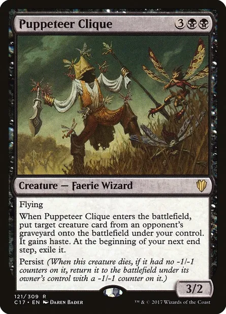 Puppeteer Clique, Magic card C17 121 — Commander 2017 set