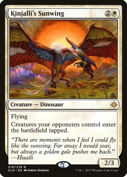 Kinjalli's Sunwing, Magic card XLN 19 — Ixalan set