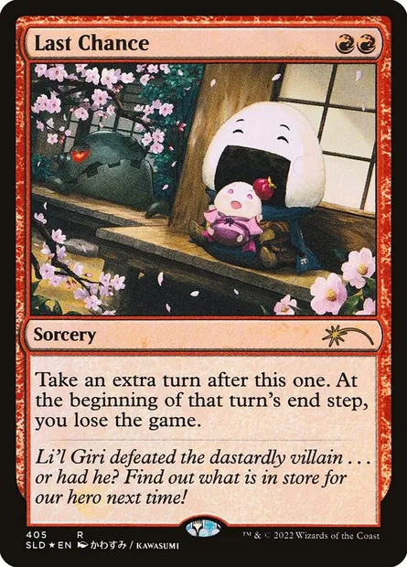 Ultime chance, carte Magic SLD 405 — extension Secret Lair Drop