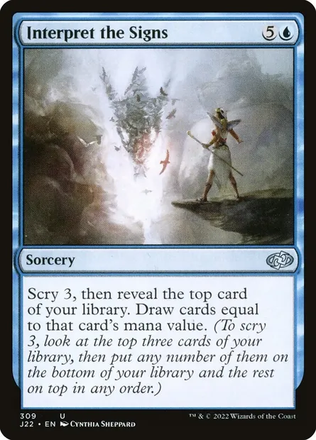 Interpret the Signs, Magic card J22 309 — Jumpstart 2022 set