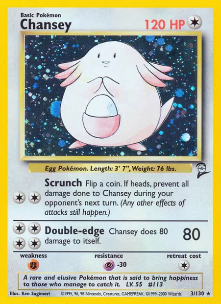 Chansey, Pokémon card B2 3 — Base Set 2 set
