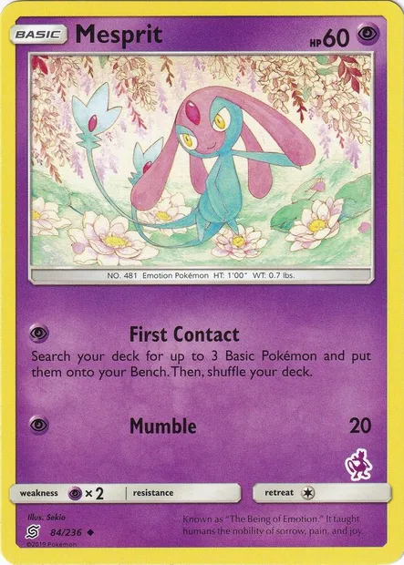 Mesprit, Pokémon card BA20 084 — Battle Academy 2020 set