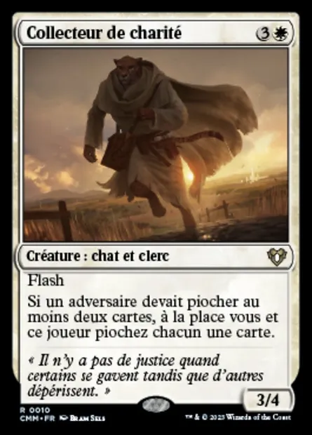 Collecteur de charité, carte Magic CMM 10 — extension Commander Masters