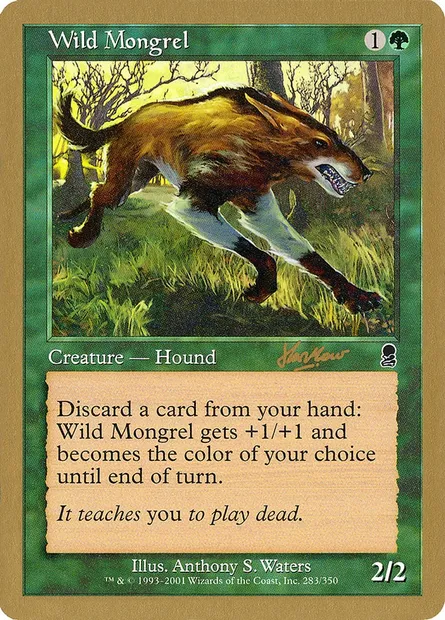Bâtard sauvage, carte Magic WC02 shh283 — extension World Championship Decks 2002