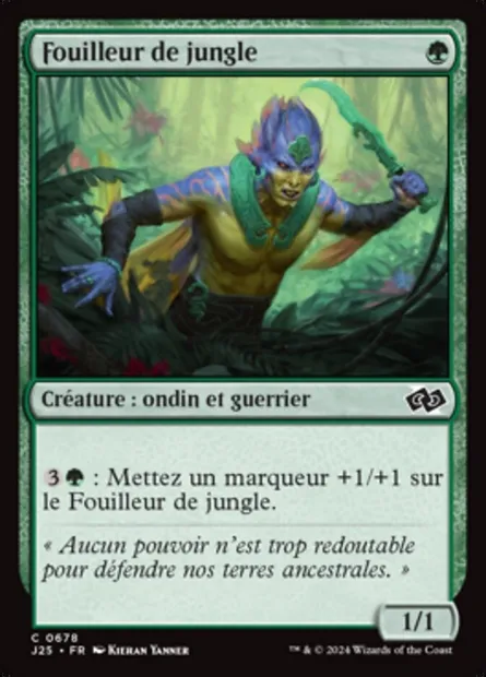 Fouilleur de jungle, carte Magic J25 678 — extension Foundations Jumpstart