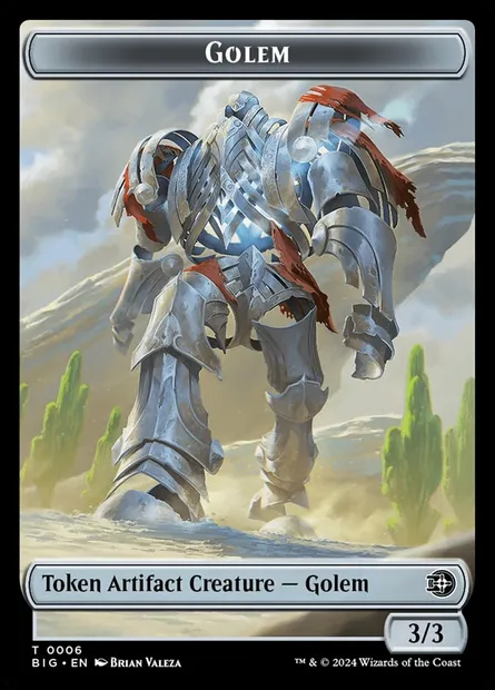 Golem, Magic card TBIG 6 — The Big Score Tokens set