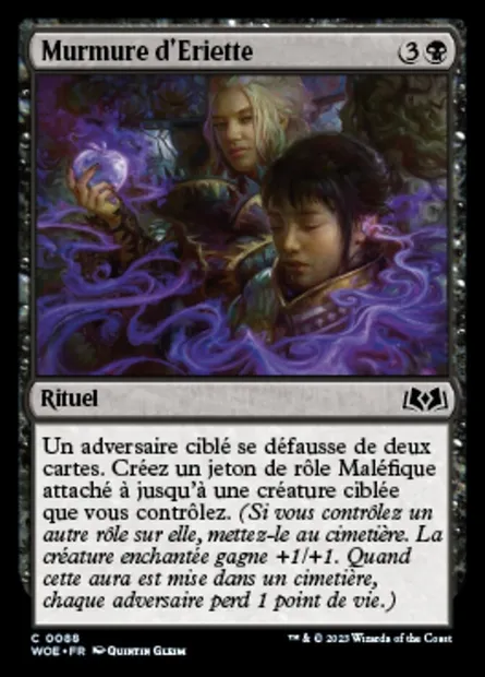 Murmure d'Eriette, carte Magic WOE 88 — extension Wilds of Eldraine