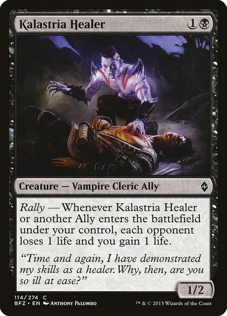Kalastria Healer, Magic card BFZ 114 — Battle for Zendikar set