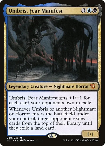 Umbris, Fear Manifest, Magic card VOC 38 — Crimson Vow Commander set
