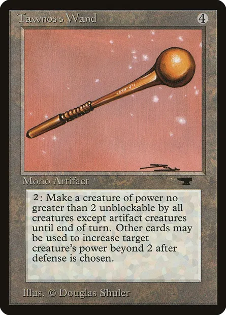 Bâtonnet de Tavnos, carte Magic ATQ 69 — extension Antiquities