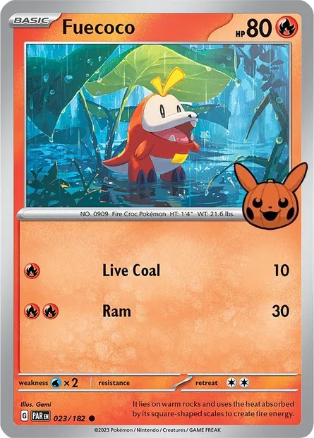 Chochodile, carte Pokémon TOT24 023 — extension Trick or Trade 2024
