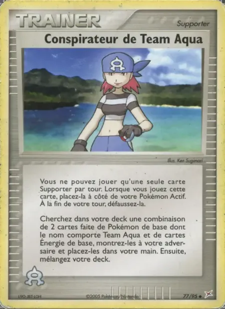 Conspirateur de Team Aqua, carte Pokémon MA 77 — extension EX Team Magma vs Team Aqua