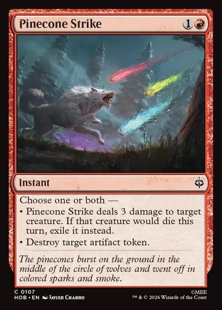 Pinecone Strike, Magic card HOB 107 — The Hobbit set