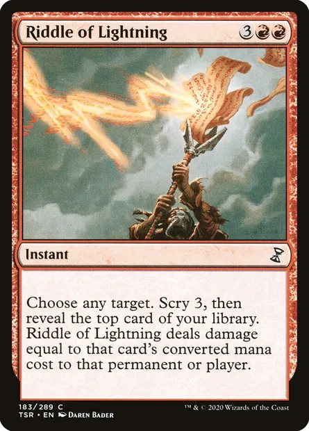 Riddle of Lightning, Magic card TSR 183 — Time Spiral Remastered set