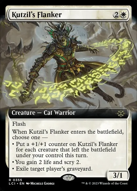 Kutzil's Flanker, Magic card LCI 355 — The Lost Caverns of Ixalan set