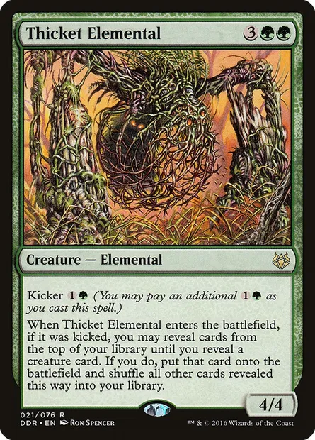 Thicket Elemental, Magic card DDR 21 — Duel Decks: Nissa vs. Ob Nixilis set
