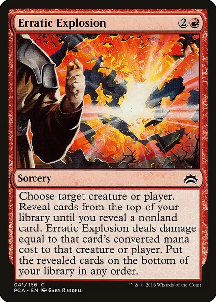 Erratic Explosion, Magic card PCA 41 — Planechase Anthology set